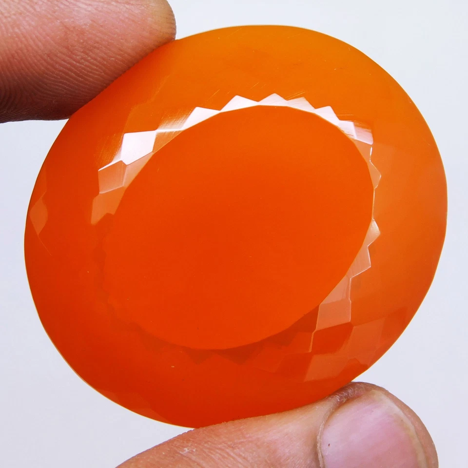 304.65 Ct Natural Orange Opal Round Cut Certified Stunning Loose Gemstone - Image 4 of 4