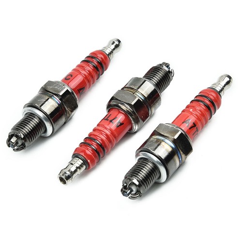 Spark-Plugs A7TJC 3 Electrode For GY6125CC Moped Scooter ATV Quads Accessory New - Picture 7 of 12
