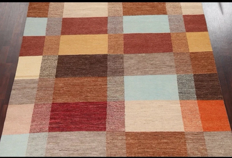 8 X 11 Geometric Gabbeh Kashkoli Oriental Area Rug Wool Hand-knotted - Image 3 of 4