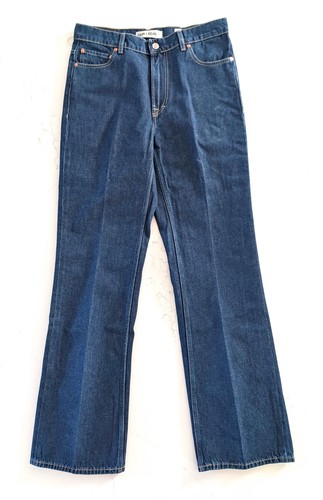 Our Legacy, OUR LEGACY 70s Cut Jeans 32 Blue Press Crease Denim Bootcut Trousers NWT $430