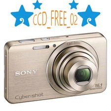 Sony Cyber-shot DSC-W630 16.1MP Digital Camera 5x Zoom 720p HD SteadyShot Gold