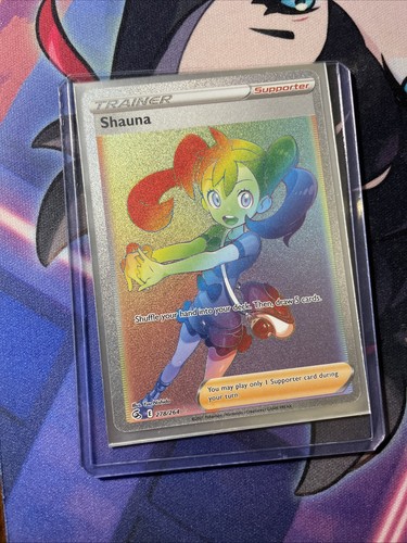 Pokemon Shauna Fusion Strike Rainbow Secret Rare Card 278/264