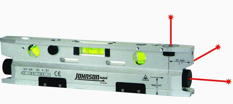 Johnson Level & Tool Magnetic Torpedo Laser Level 40-6184 NEW IN ORIGINAL BOX - Image 3 of 3