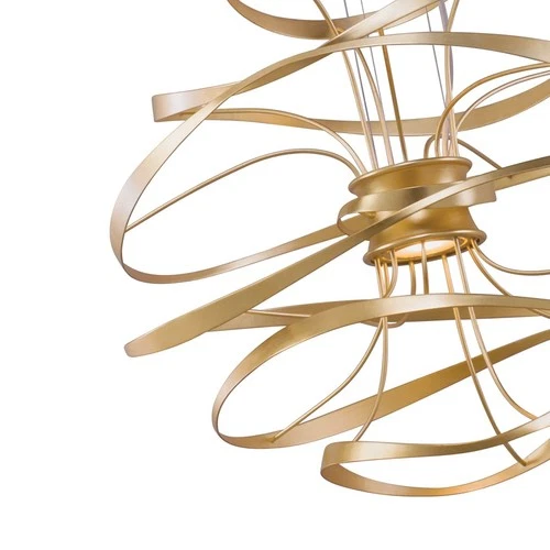 Corbett Lighting 216-41 Calligraphy 2 Light Hand Crafted 18"W LED - Gold - Picture 4 of 7