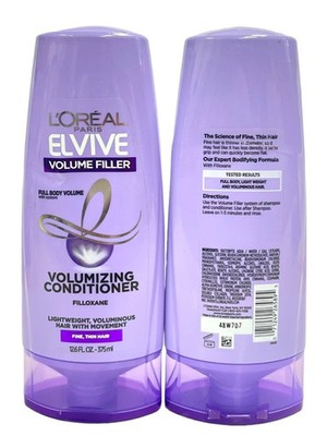 L'oreal Elvive Volume Fillet Volumizing Conditioner (12.6fl.oz/375ml) Lot Of 2
