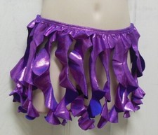 Tendril Dance Skirt Foiled Metallic Elastic waist Fun Costume Majorette twirly