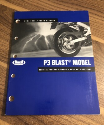 Buell P3 Blast Model Official Factory Parts Catalog, Like New