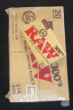 Raw Rolling Papers 1-1/4 Classic 300's Leaves Cigarette Tobacco 