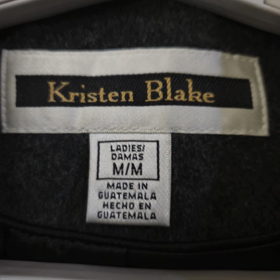 Kristen Blake Vtg Coat Medium Gray Australian Wool Blend Capsule  - Image 4 of 4