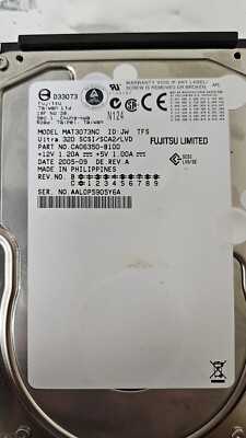 Fujitsu 73 GB 3,5'' 10000 RPM 8 MB MAT3073NC CA06350-B10300DL