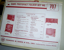 SAMS PHOTOFACT FOLDER SET NO. 707 August 1964 SERVICE Repair COMPLETE SET