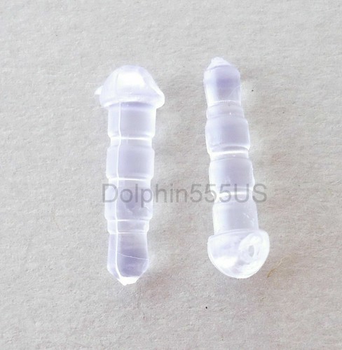 10pcs Clear Anti Dust proof Plug headphone Ear Cap jack 3.5mm cell phone charm - 第 1/3 張圖片