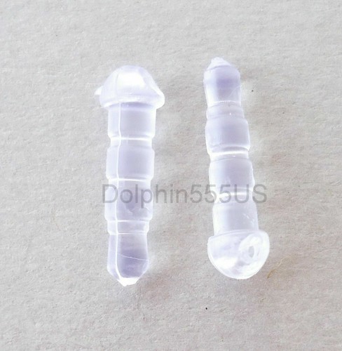 10pcs Clear Anti Dust proof Plug headphone Ear Cap jack 3.5mm cell phone charm - Afbeelding 1 van 3