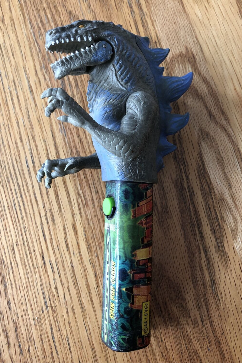 pop しらほし Godzilla Movie Collectible Spin Pop Candy Holder 1998 Toho