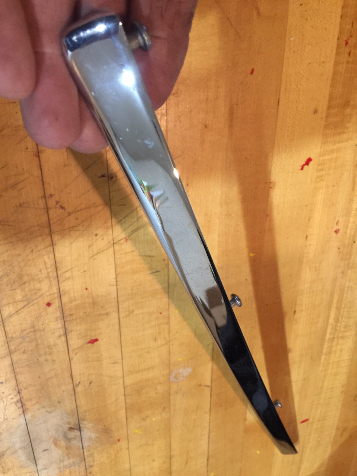 1986 Rolls Royce Silver Spur Chrome Trunk Trim Lid Lift 