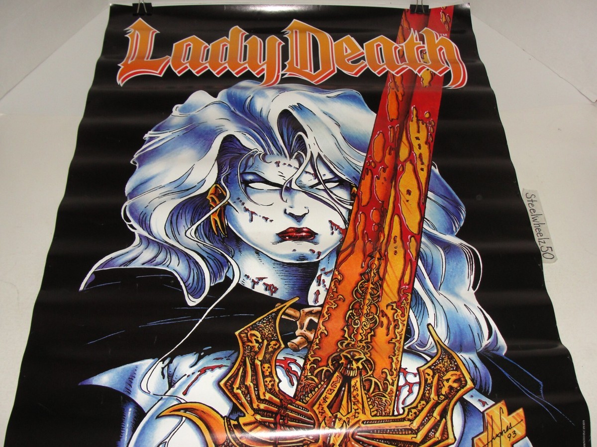Vintage Lady Death Poster 1993 Chaos Comics 24