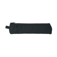MUJI Polyester pen case with outer pocket Black 19 x 4.5 x 4 cm