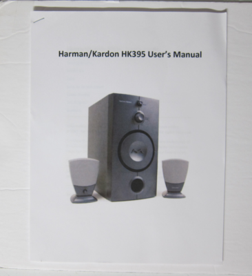 HARMON/KARDON HK395 3-Piece Stereo System with Subwoofer & 2