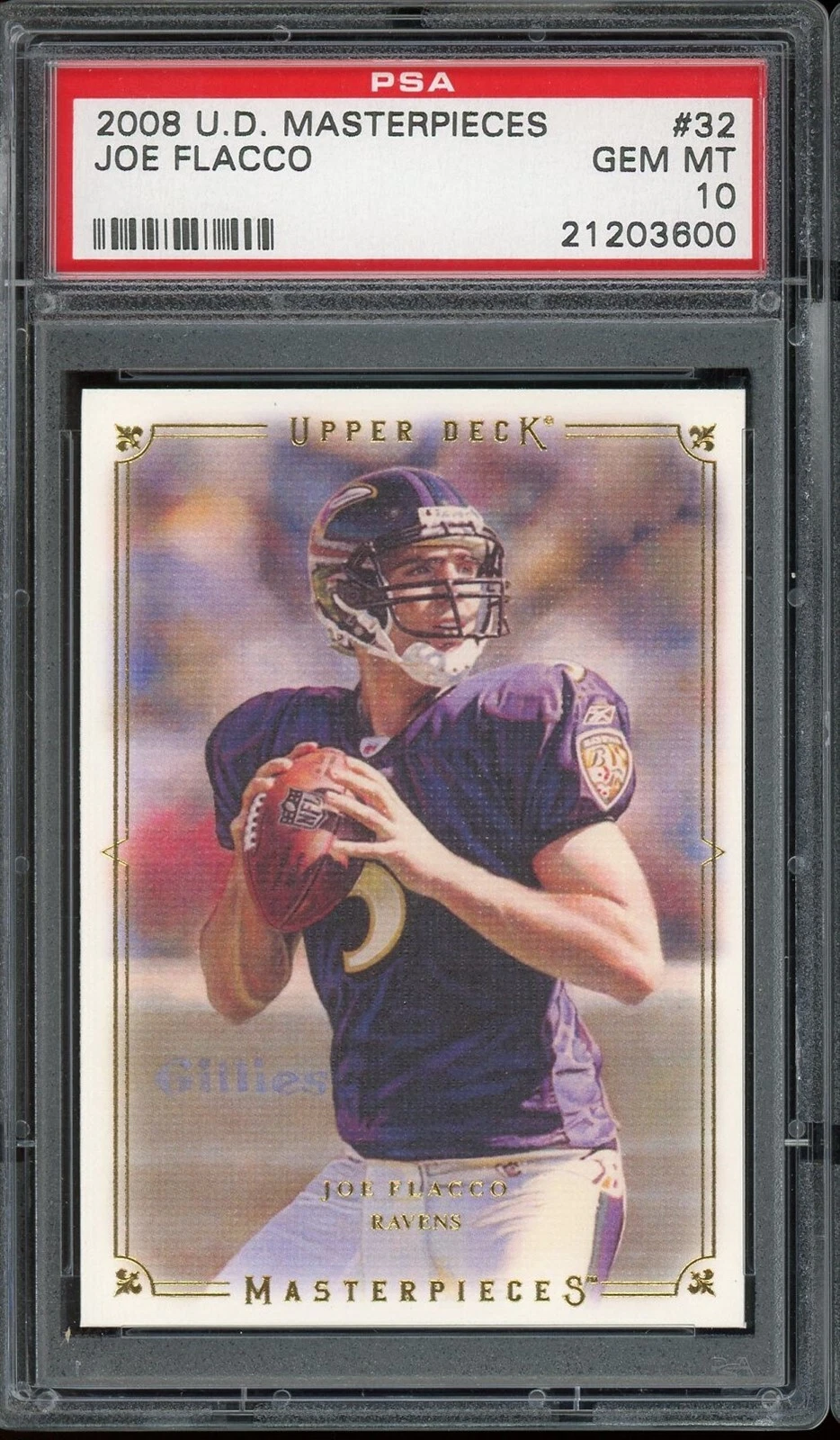 Joe Flacco Upper Deck Masterpieces #32 Base