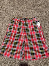 NWT NEW Polo Ralph Lauren Red White Blue Green Yellow Plaid Shorts Boys 16
