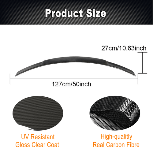 Carbon Heckspoiler Heckflügel Spoiler Lippe Passt Für Mercedes W205 C300 C43 - Bild 9 von 14