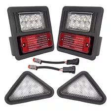 4x LED Headlight Tail Exterior Light Kit For Bobcat Skid Steer Loader Plastic