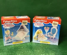 1995 Fisher Price Once Upon A Dream:LITTLEST PRINCESS&ROYAL FURNITURE NIB