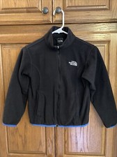 North Face Kid's Full Zip Fleece Black Jacket/Sweatshirt Small 7-8 Retails 60