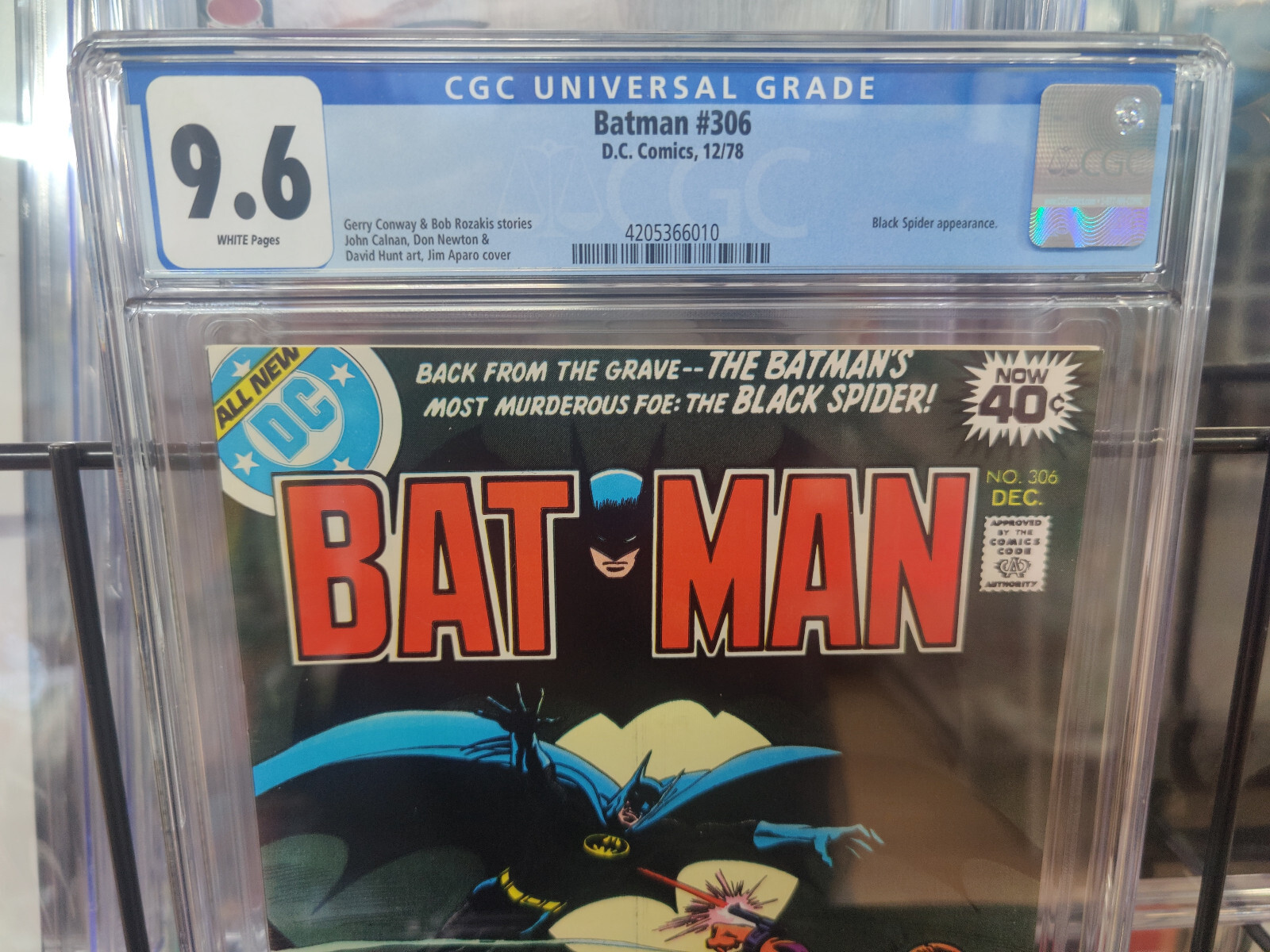 BATMAN #306 (1978) - CGC GRADE 9.6 - BLACK SPIDER APPEARANCE - JIM ...