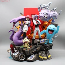 Anime Team Rocket Jessie James Meowth Koffing Figure Model Collection Toys Gift