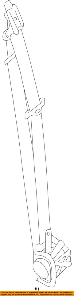 Used Front Right Seat Belt Front fits: 2017 Nissan Nv 1500 bucket passenger retr - Image 4 of 4