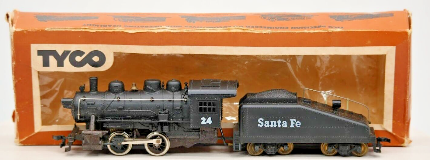 TYCO Shifter II Santa Fe Lighted HO Scale Train 238C 1600 for Parts or Repair 1 87
