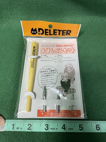 DELETER TRIAL MANGA PEN SET W/ 30ml of ink (Manga Anime Drawing Supplies) NIP🖋️ - Picture 8 of 11