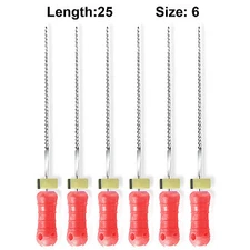 Sky Choice K-Files - 25 mm Length, Size 06 Pink with Rubber Stopper 6/Pkg
