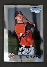2010 Bowman Chrome #BCP55 Caleb Joseph 1st Bowman Baltimore Orioles