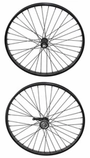 F&R 26 X 2.125 HEAVY-DUTY BEACH CRUISER 12G FRONT OR COASTER BLACK RIM 36 SPOKE.