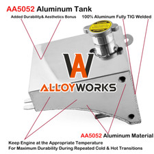 Overflow Coolant Reservoir Tank For Nissan Silvia 240SX KA24DE SR20DET KA24E UK