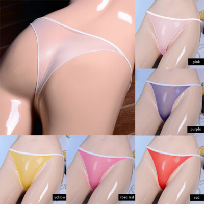 Lingerie Panties Underwear G-String Thongs Sexy See Through Sheer Thin Women H L