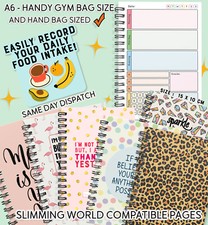 SW,FOOD DIARY,TRACKER, 7WK,💕HAND BAG SIZE 💕 BOOK,LEOPARD,SLIMMING,FREE 2GO-FUN