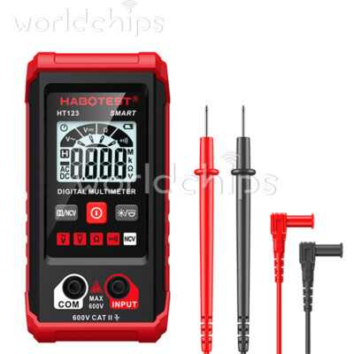 HABOTEST HT123 Digital Multimeter Smart Voltmeter Ohmmeter AC DC Meter Tester