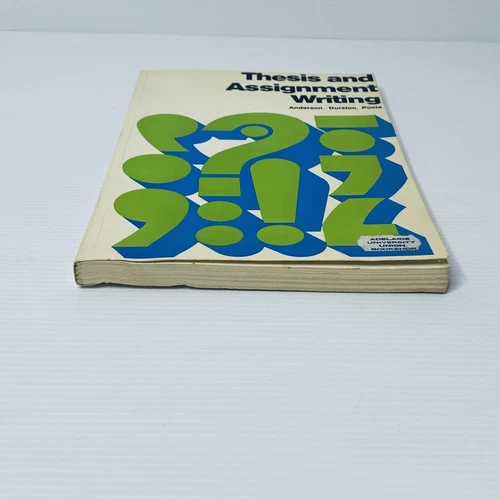 Thesis and Assignment Writing by Anderson Durston and Poole Guidance Paperback - Picture 4 of 18