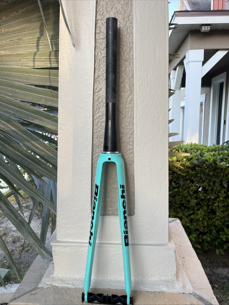 Bianchi Celeste Infinito Tapered CV Full Carbon Road Fork Rim