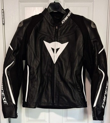 Dainese Assen Leather Motorcycle Jacket, Men's US 48 / EU 58, Perfect Condition!