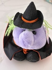 Puffkins Plush Witch Esmeralda Green Hair Purple Halloween Swibco NWT Fast Ship