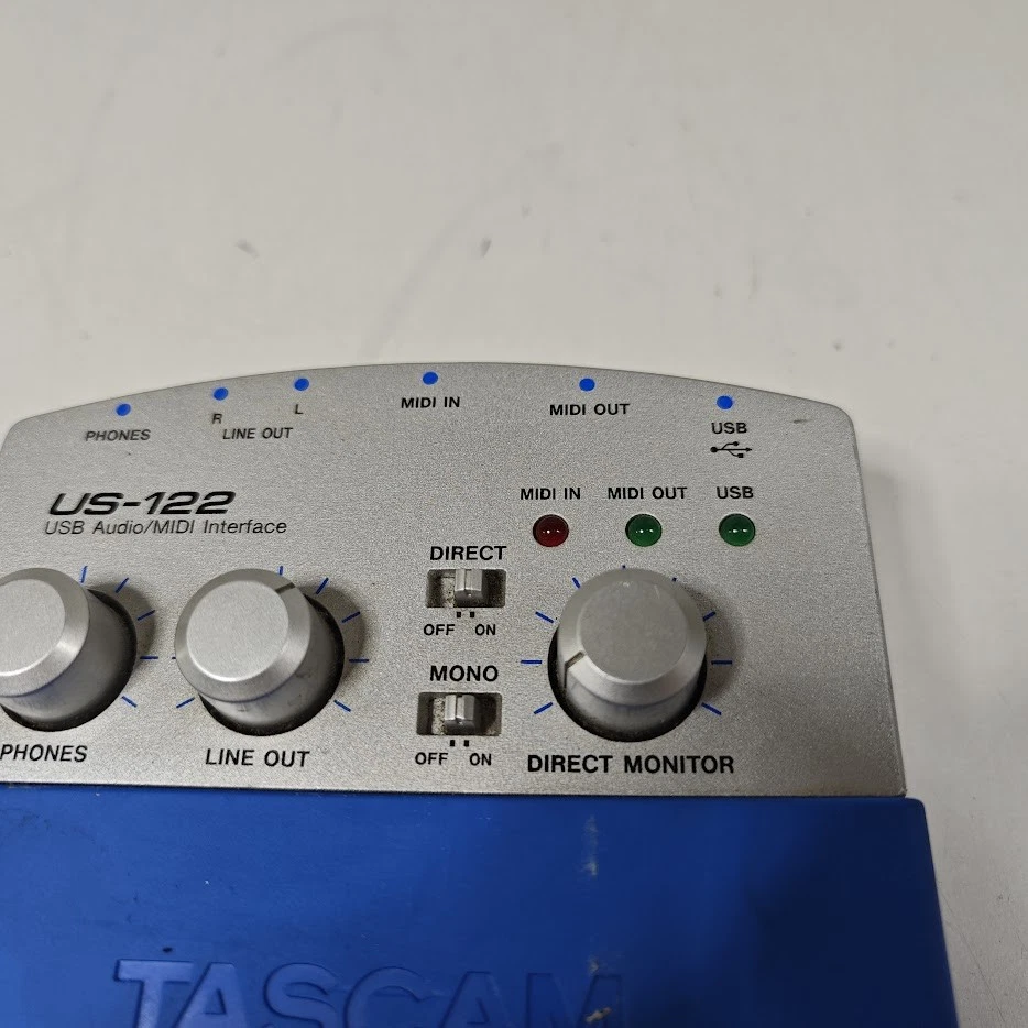 Tascam US-122 Audio/Midi Interface - Ungeprüft, Für Teile / Reparatur - Bild 3 von 4