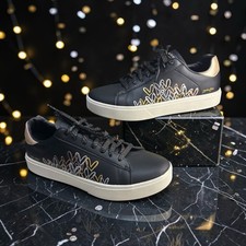 Skechers Court Classic JGoldcrown Eden LX Gleaming Hearts Women Sneakers Size 10