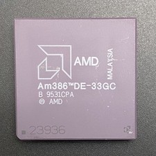 AMD AM386DE-33GC CPU 32bit i386 33MHz PGA132 x86 Proecssor 80386 Microprocessor