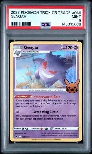 2023 POKEMON TRICK OR TRADE #066 GENGAR PSA 9