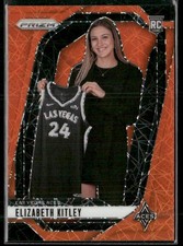 2024 Panini Prizm WNBA #140 Elizabeth Kitley Orange Velocity Prizms