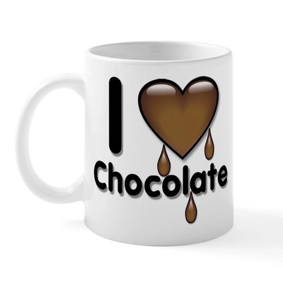 I Love Heart Chocolate Lover Mug Ceramic Mug